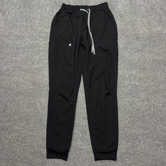Fabletics Pants - Fabletics Jogger Pants Women Small Black Woven Elastic Waist Zip Pocket Athletic